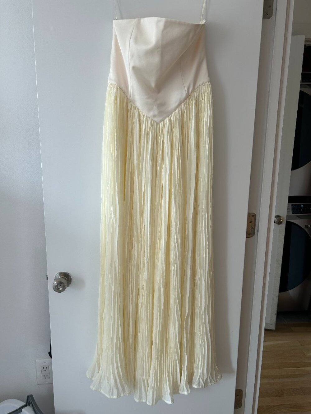 NWT Delfi Collective Lourdes Dress Anthropologie Weddings Size 10 Ivory Maxi